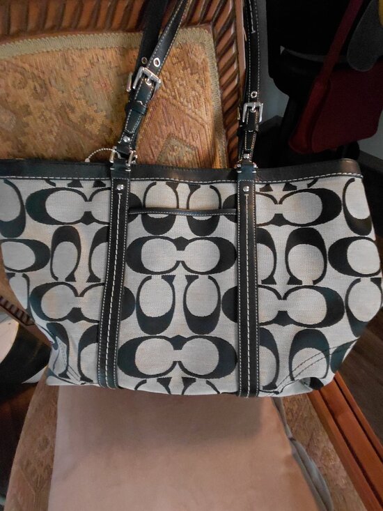 Coach Signature Jacquard Tote Bag